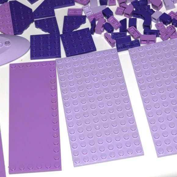 LEGO BULK Purple lavender violet angled plate slope 8x16 6x16 6205 (328PCS) - Picture 9 of 13